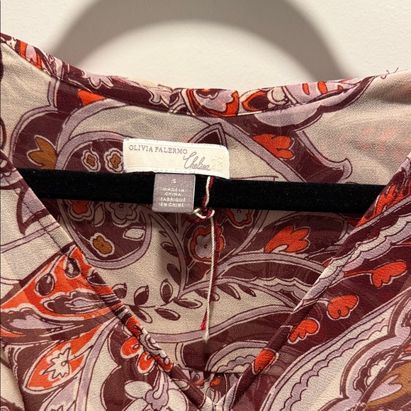 Olivia Palermo x Chelsea 28 Elegant Paisley Long Sleeve Dress - Picture 2 of 6